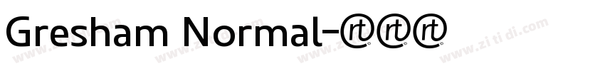Gresham Normal字体转换
